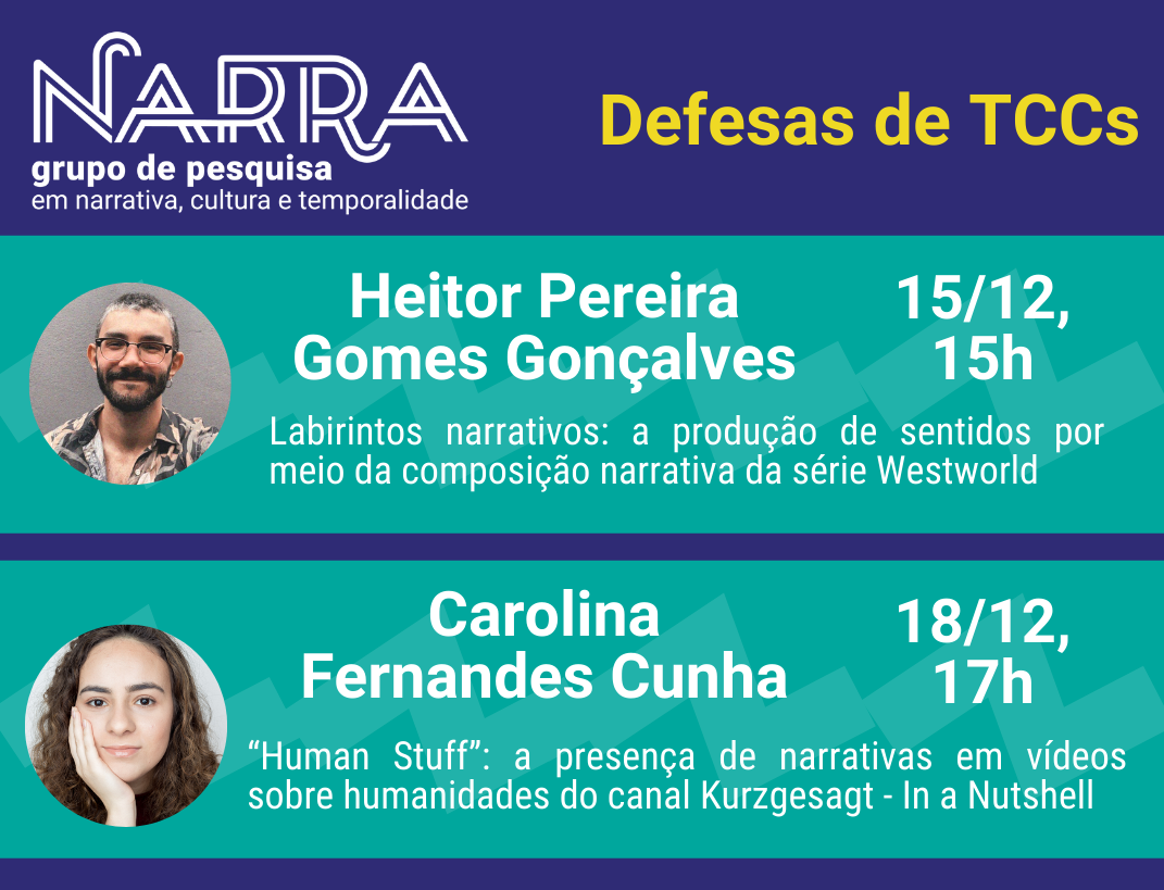 Carolina Cunha e Heitor Gonçalves defendem seus TCCs